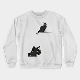 Two Cats Crewneck Sweatshirt